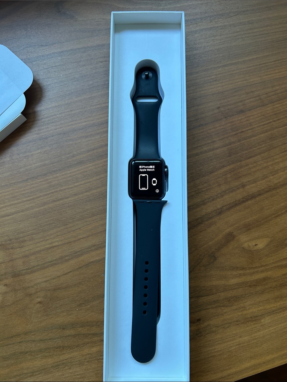 Apple Watch Series 3 Space Gray Aluminum with Black Sport Band - 38mm